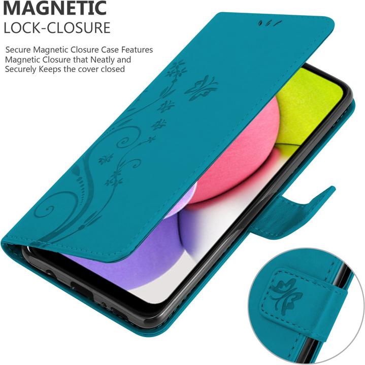 Image du produit Cadorabo Pochette Flower Book (Samsung Galaxy A03s)