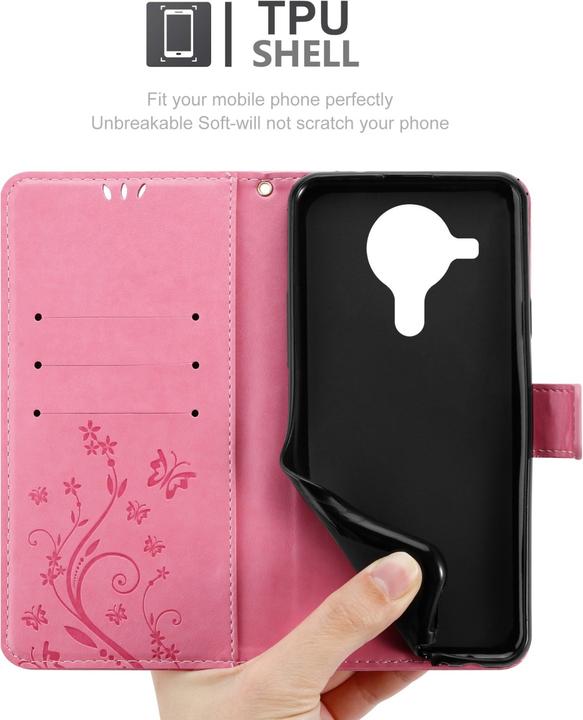 Actual product image Cadorabo Flower Book cover (Nokia 5.4)