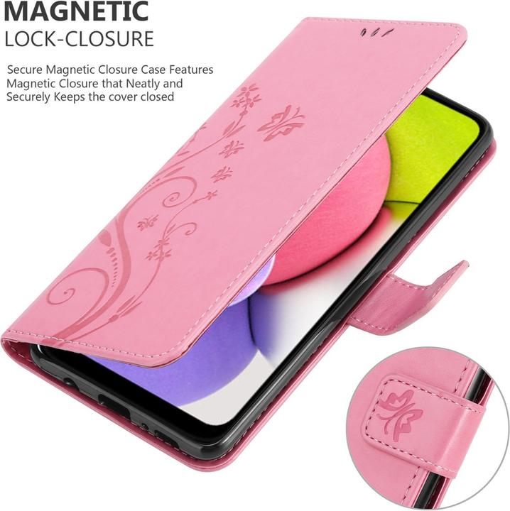 Actual product image Cadorabo Flower Book cover (Samsung Galaxy A03s)