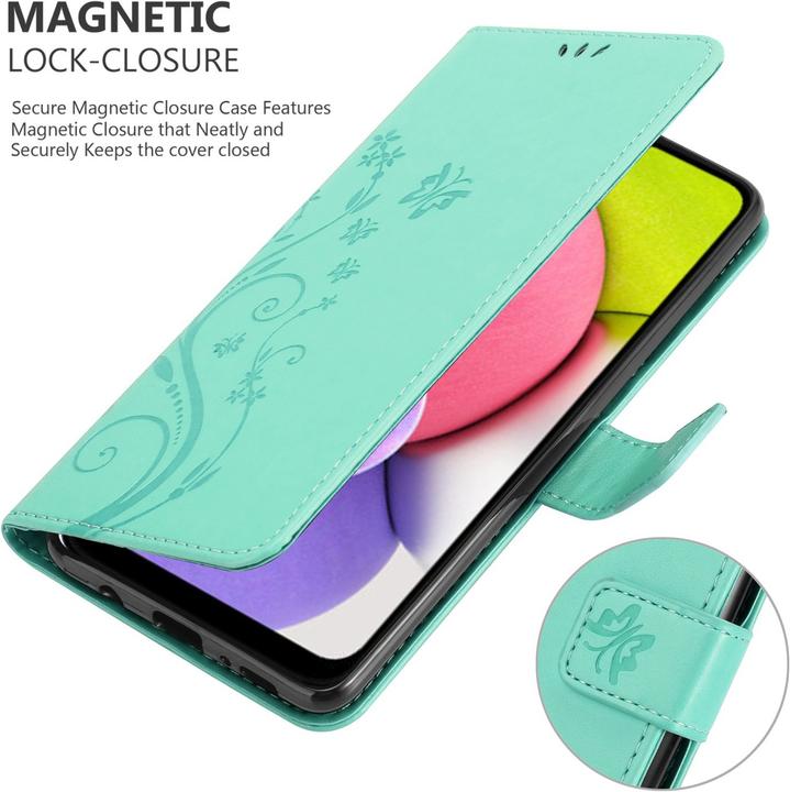 Image du produit Cadorabo Pochette Flower Book (Samsung Galaxy A03s)