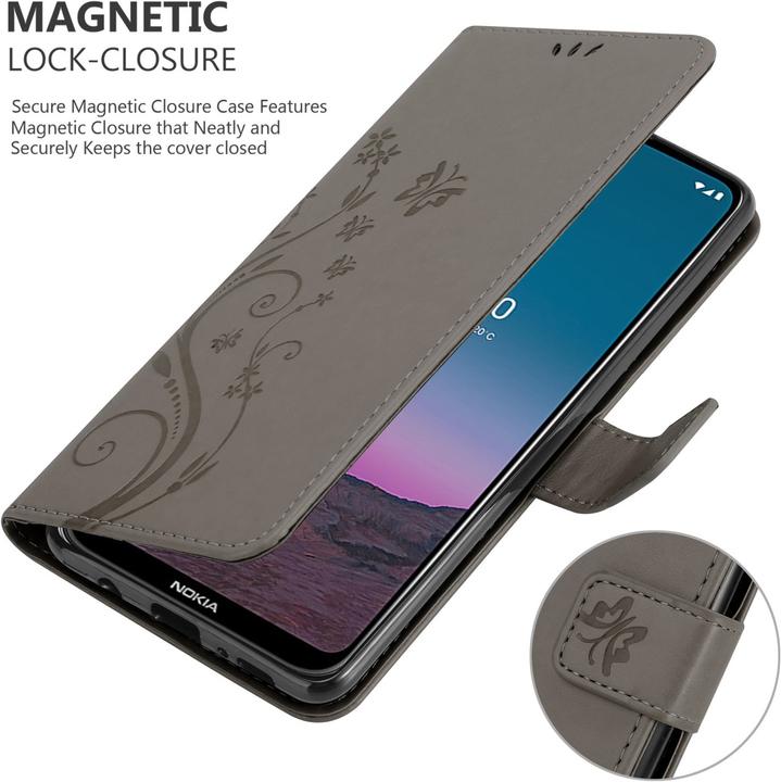 Actual product image Cadorabo Flower Book cover (Nokia 5.4)