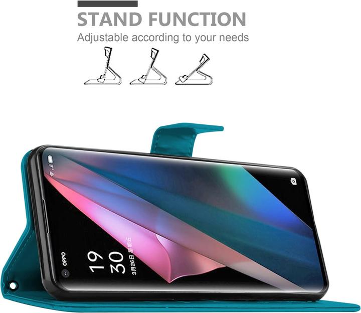 Immagine prodotto Cadorabo Copertina del libro a fiori (Oppo Find X3 Pro)