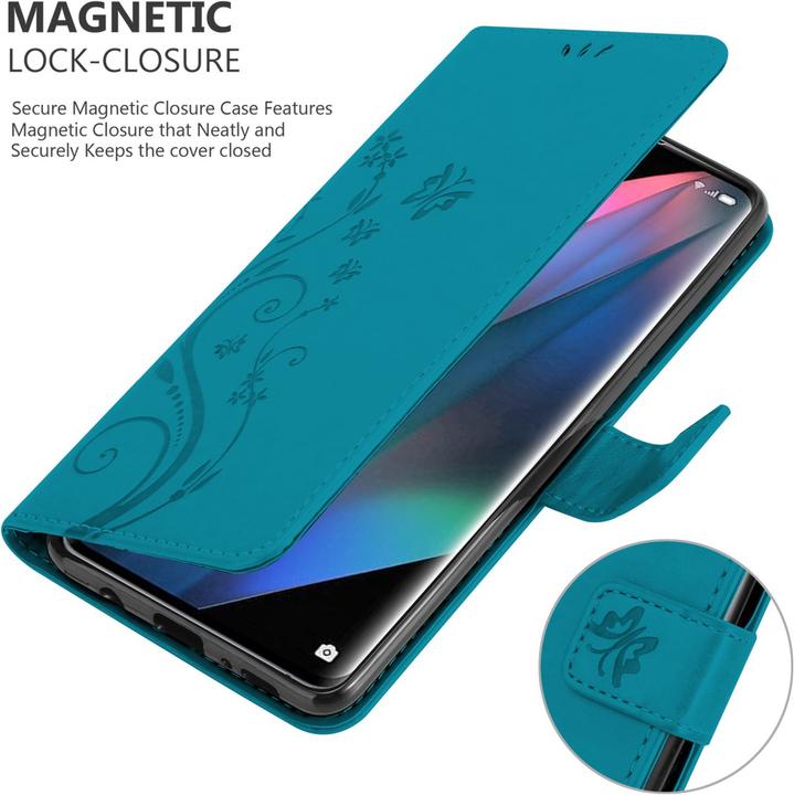 Immagine prodotto Cadorabo Copertina del libro a fiori (Oppo Find X3 Pro)