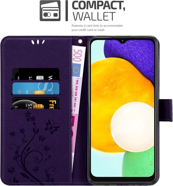 Actual product image Cadorabo Flower Book cover (Samsung Galaxy A13 5G)