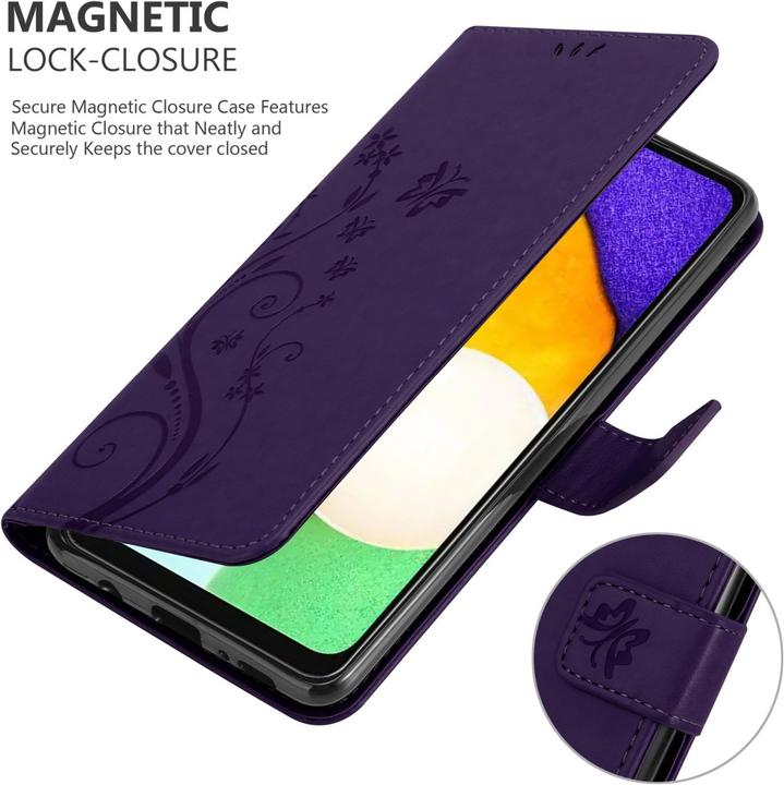 Actual product image Cadorabo Flower Book cover (Samsung Galaxy A13 5G)