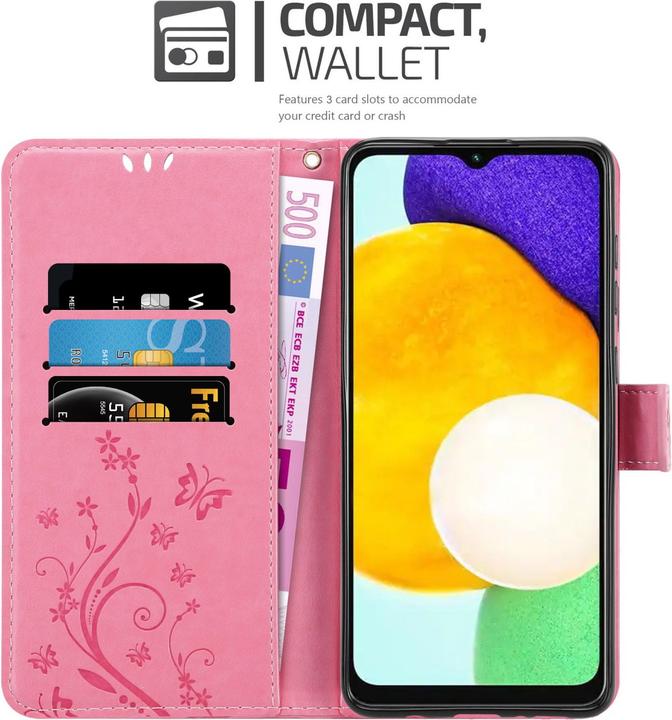 Actual product image Cadorabo Flower Book cover (Samsung Galaxy A13 5G)