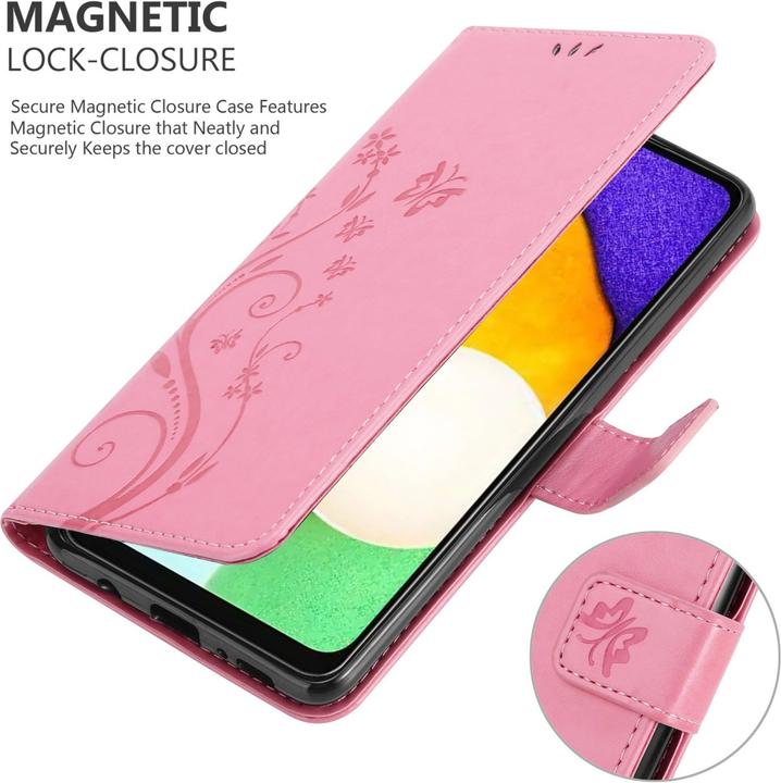 Actual product image Cadorabo Flower Book cover (Samsung Galaxy A13 5G)