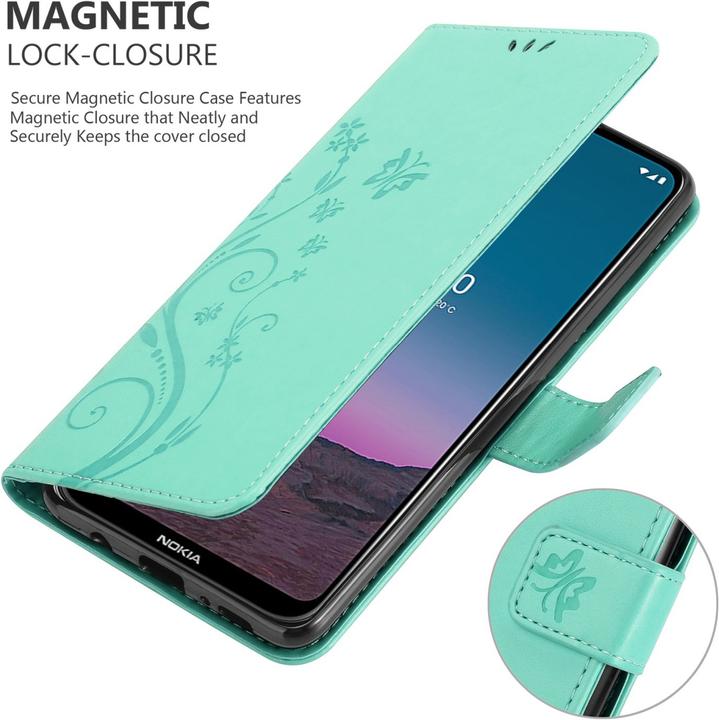Actual product image Cadorabo Flower Book cover (Nokia 5.4)