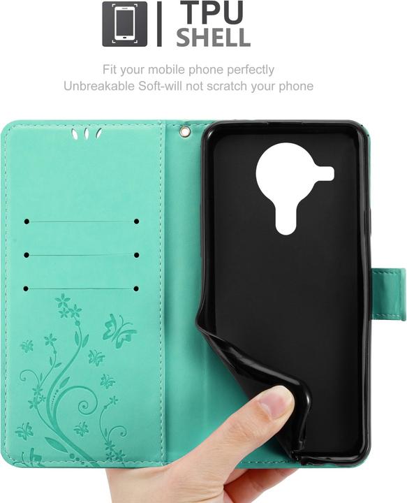 Actual product image Cadorabo Flower Book cover (Nokia 5.4)