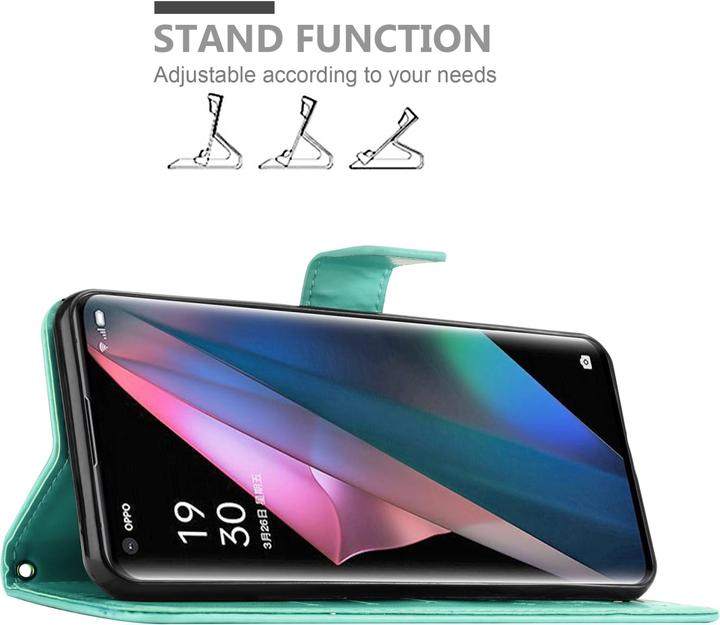 Immagine prodotto Cadorabo Copertina del libro a fiori (Oppo Find X3 Pro)