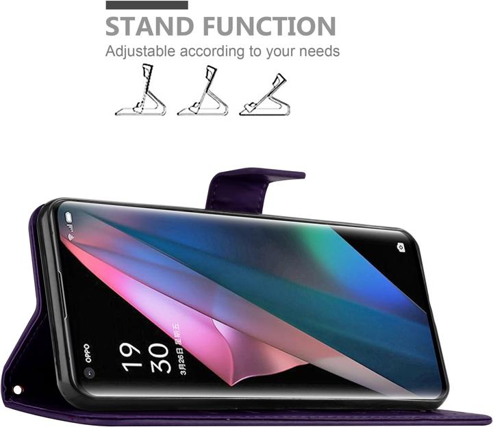Immagine prodotto Cadorabo Copertina del libro a fiori (Oppo Find X3 Pro)