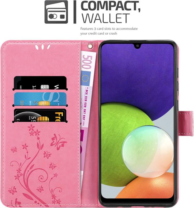 Immagine prodotto Cadorabo Copertina del libro a fiori (Samsung Galaxy M22, Samsung Galaxy A22, Samsung Galaxy A32)