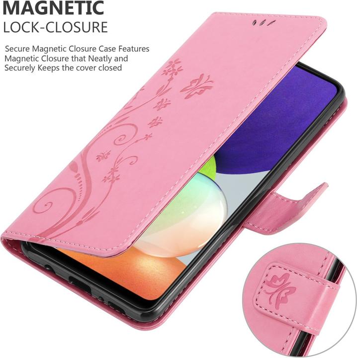 Immagine prodotto Cadorabo Copertina del libro a fiori (Samsung Galaxy M22, Samsung Galaxy A22, Samsung Galaxy A32)
