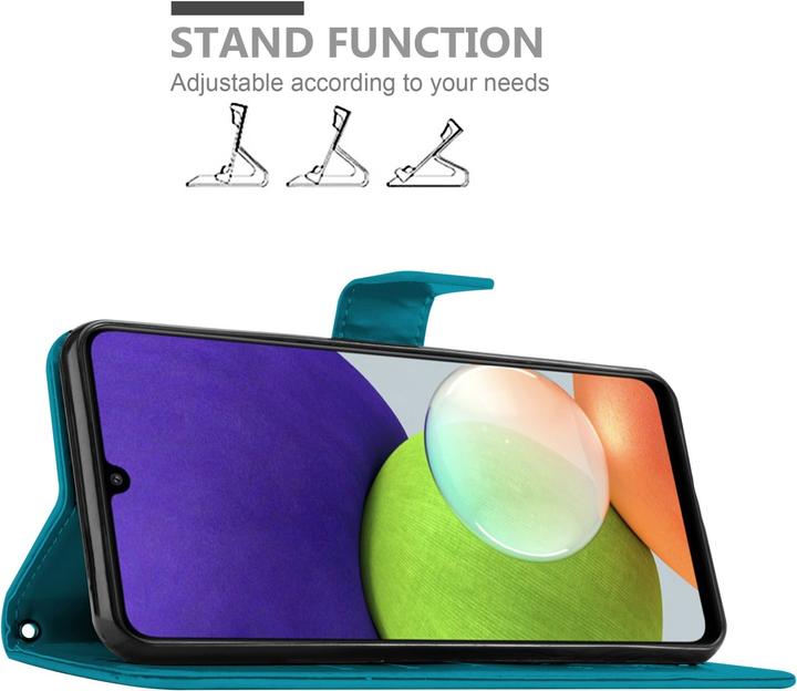 Actual product image Cadorabo Flower Book cover (Samsung Galaxy M22, Samsung Galaxy A22, Samsung Galaxy A32)