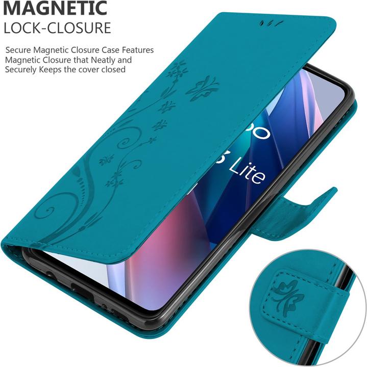 Produktbild Cadorabo Flower Book Hülle (Oppo Find X3 Lite)