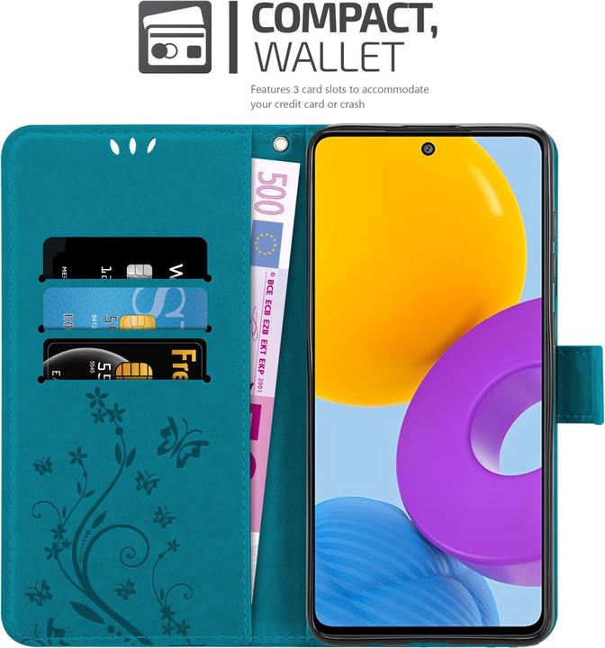 Produktbild Cadorabo Flower Book Hülle (Samsung Galaxy M52 5G)