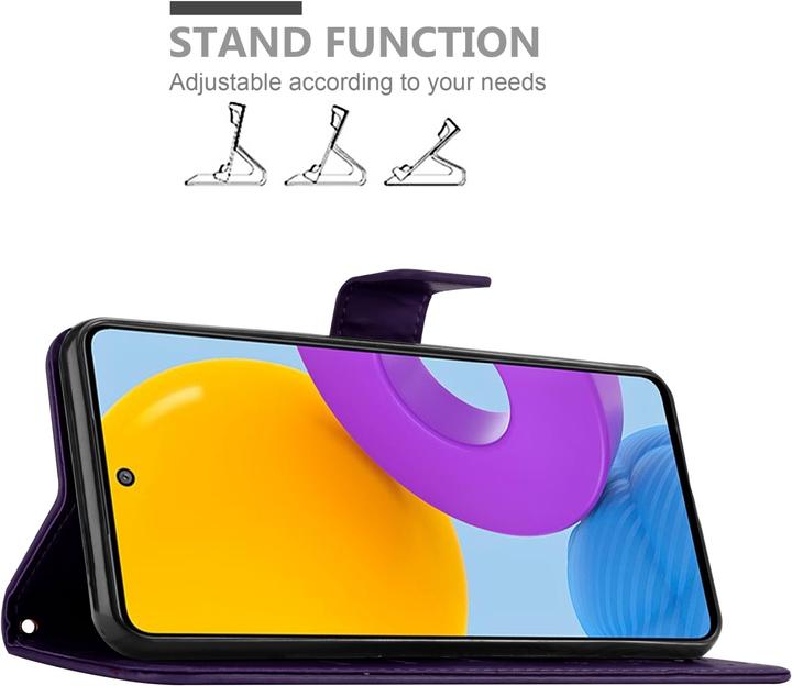 Actual product image Cadorabo Flower Book cover (Samsung Galaxy M52 5G)