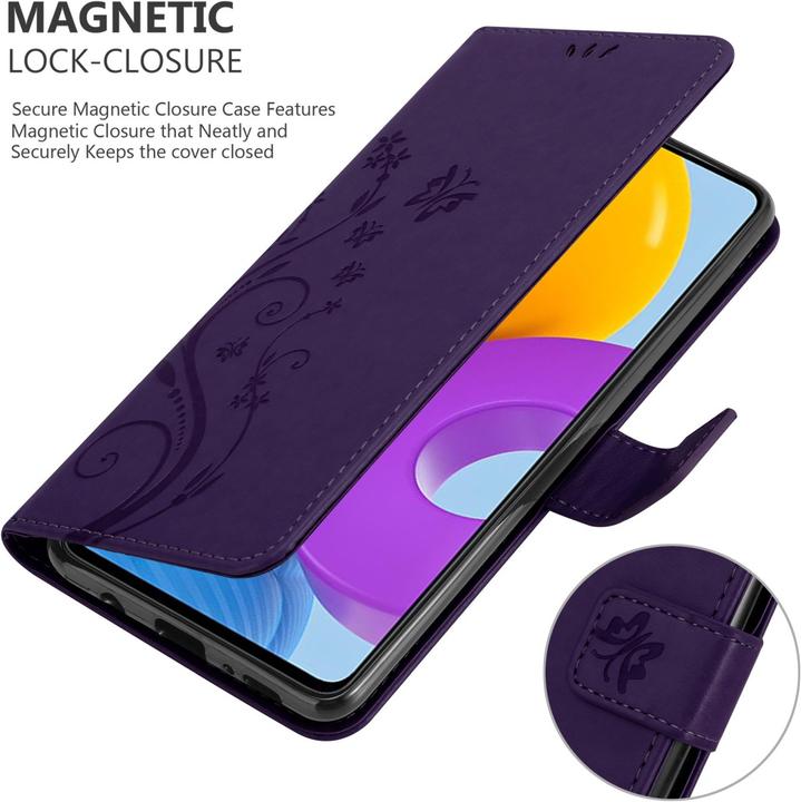 Actual product image Cadorabo Flower Book cover (Samsung Galaxy M52 5G)