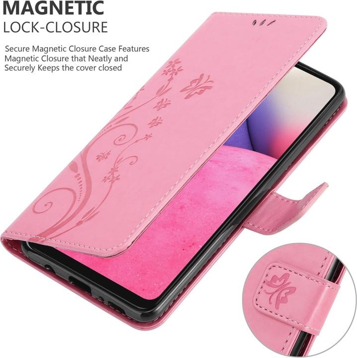 Produktbild Cadorabo Flower Book Hülle (Samsung Galaxy A33 5G)