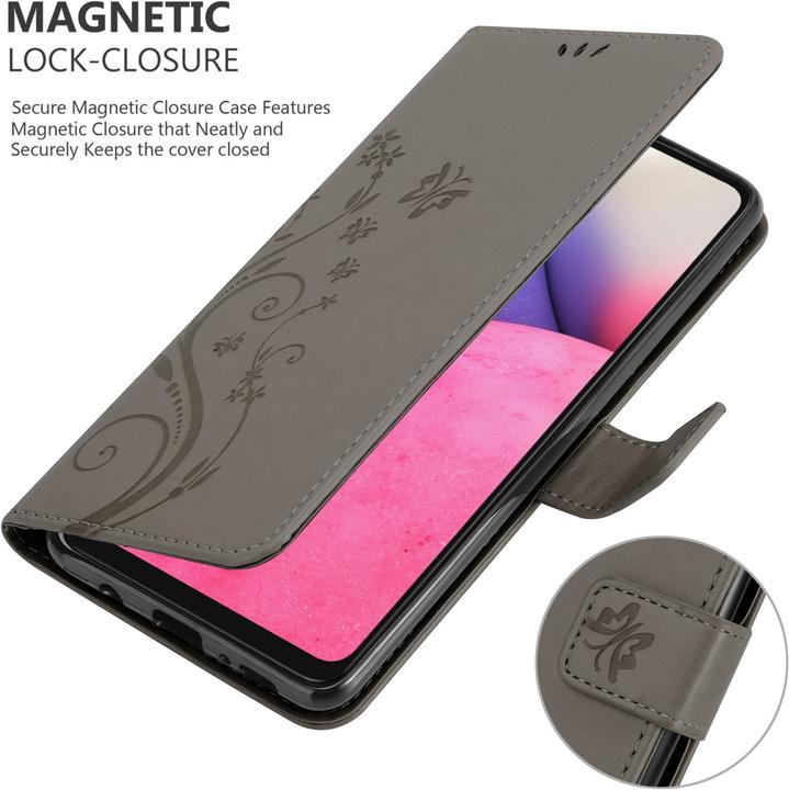 Actual product image Cadorabo Flower Book cover (Samsung Galaxy A33 5G)