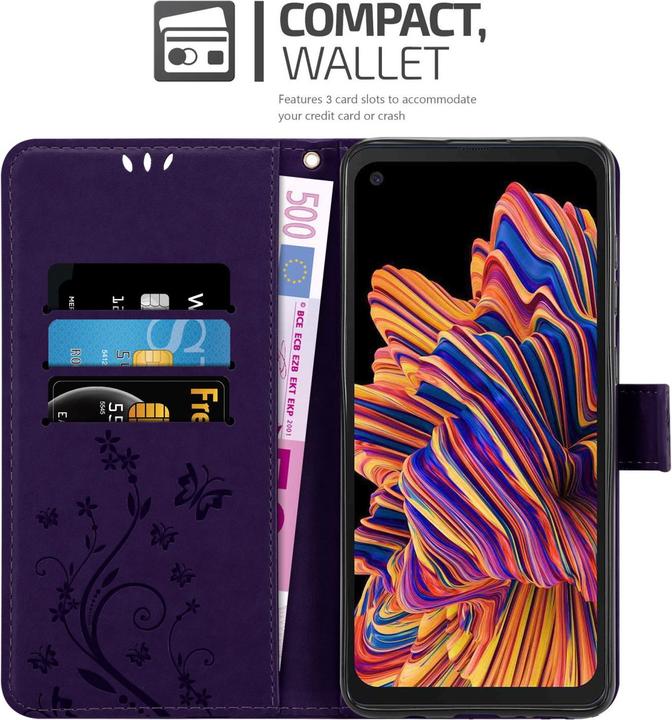 Actual product image Cadorabo Flower Book cover (Samsung Galaxy Xcover Pro)