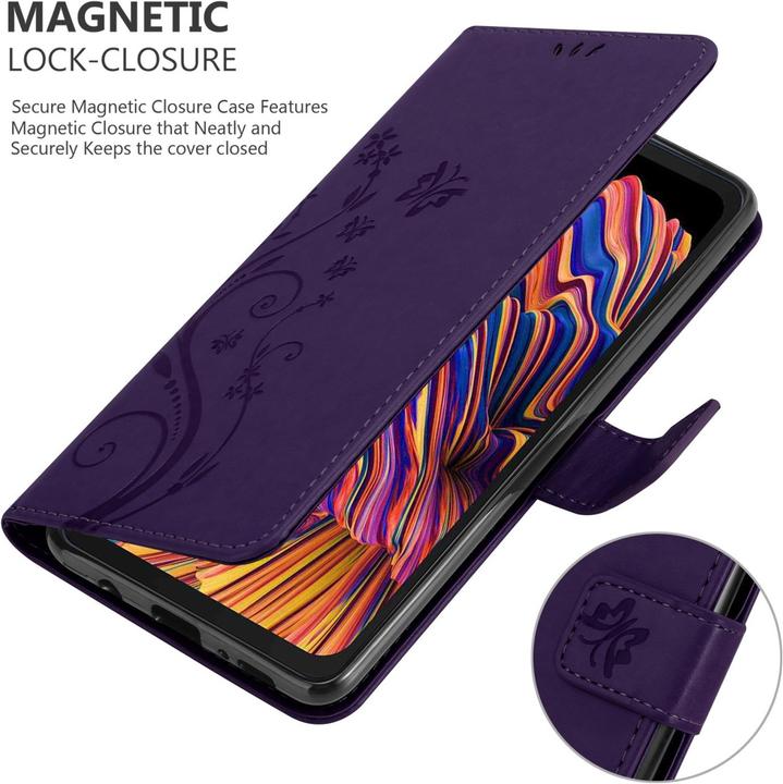 Actual product image Cadorabo Flower Book cover (Samsung Galaxy Xcover Pro)