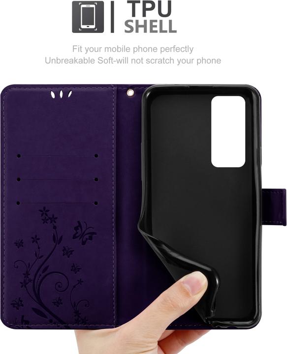 Produktbild Cadorabo Flower Book Hülle (Oppo Find X3 Neo)