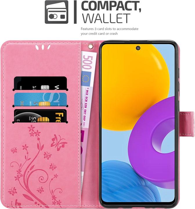 Produktbild Cadorabo Flower Book Hülle (Samsung Galaxy M52 5G)