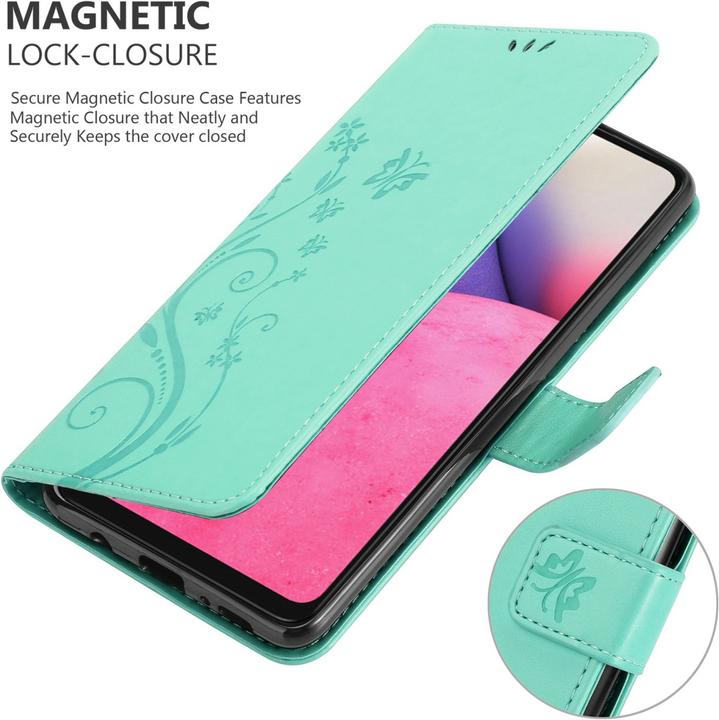 Actual product image Cadorabo Flower Book cover (Samsung Galaxy A33 5G)