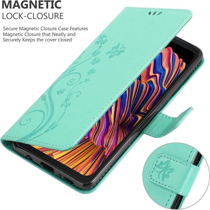 Actual product image Cadorabo Flower Book cover (Samsung Galaxy Xcover Pro)