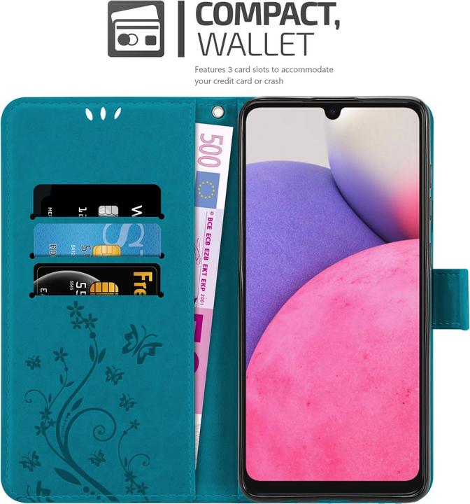 Actual product image Cadorabo Flower Book cover (Samsung Galaxy A33 5G)