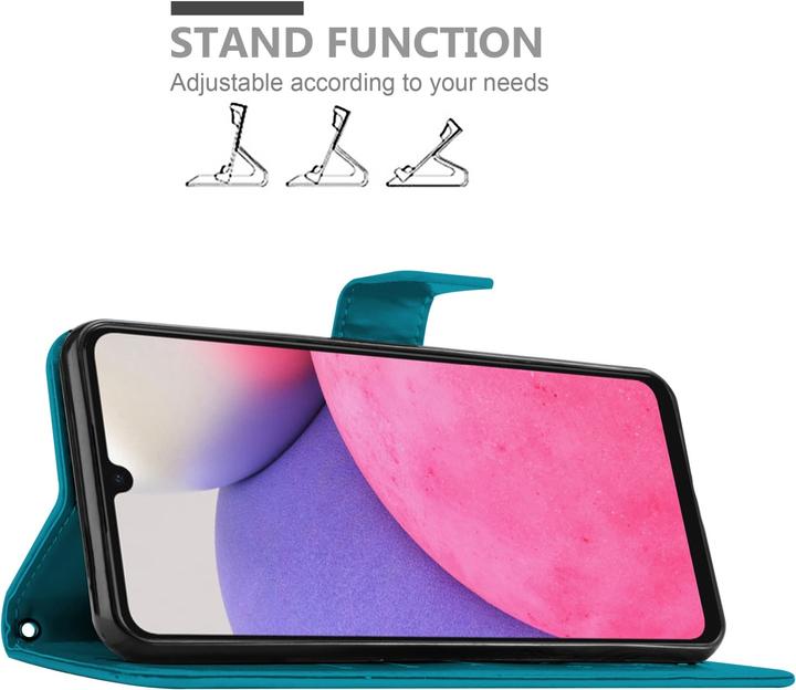 Actual product image Cadorabo Flower Book cover (Samsung Galaxy A33 5G)