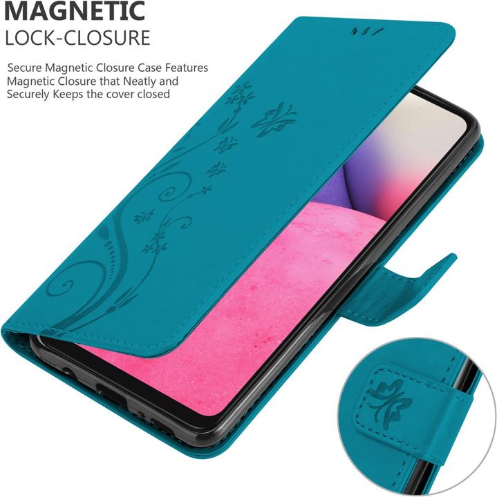Actual product image Cadorabo Flower Book cover (Samsung Galaxy A33 5G)