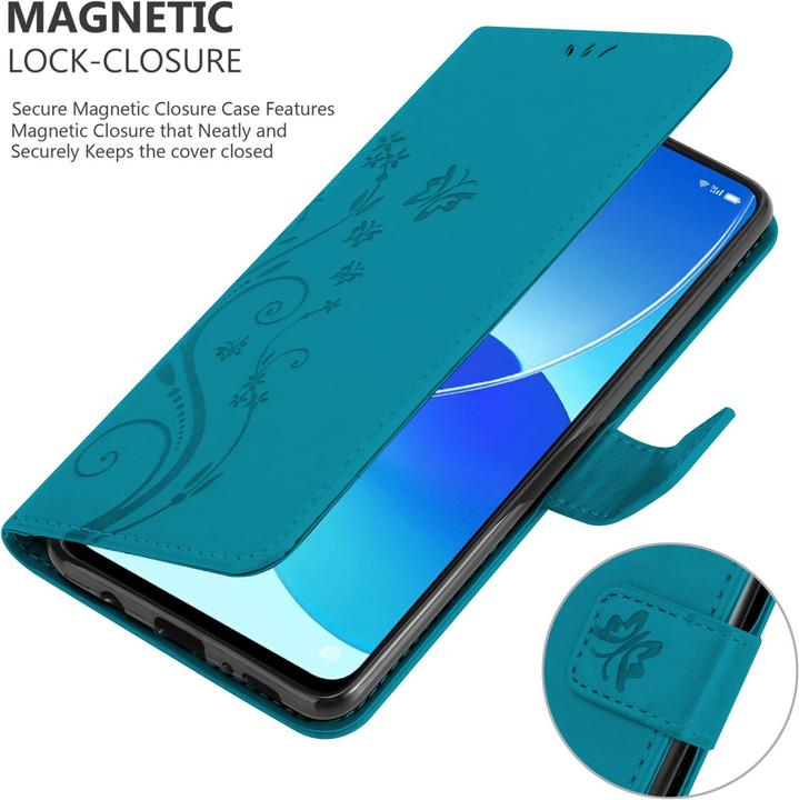 Immagine prodotto Cadorabo Copertina del libro a fiori (Oppo Reno 6 5G)