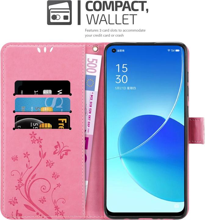 Immagine prodotto Cadorabo Copertina del libro a fiori (Oppo Reno 6 5G)