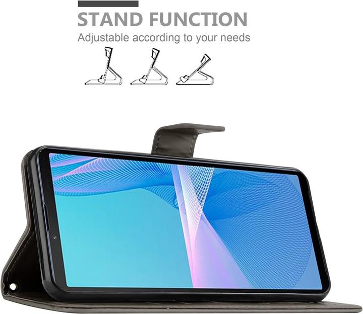 Actual product image Cadorabo Flower Book cover (Sony Xperia 10 III)
