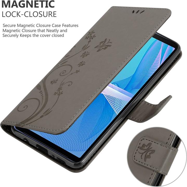 Actual product image Cadorabo Flower Book cover (Sony Xperia 10 III)