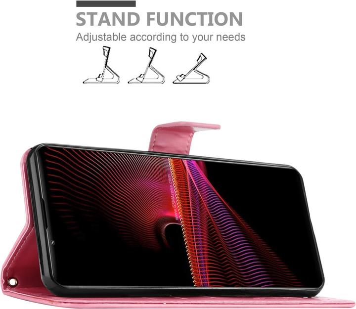 Actual product image Cadorabo Flower Book cover (Sony Xperia 1 III)
