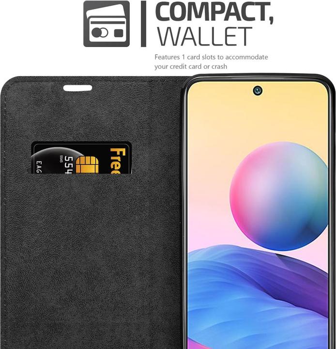 Immagine prodotto Cadorabo Libro Invis. Coperchio magnetico (Xiaomi Redmi Nota 10 5G, Xiaomi Poco M3 Pro 5G)