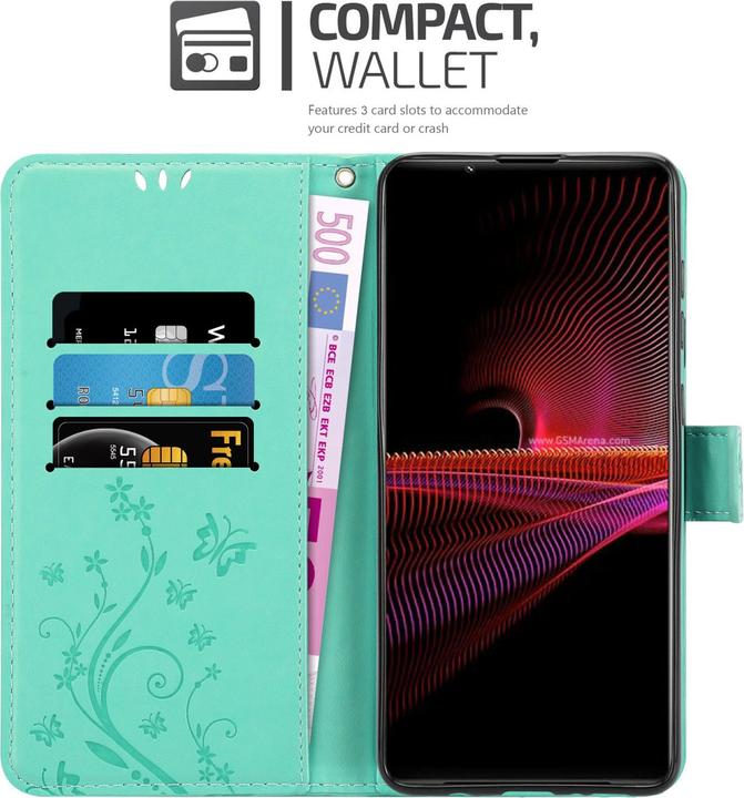 Image du produit Cadorabo Pochette Flower Book (Sony Xperia 1 III)