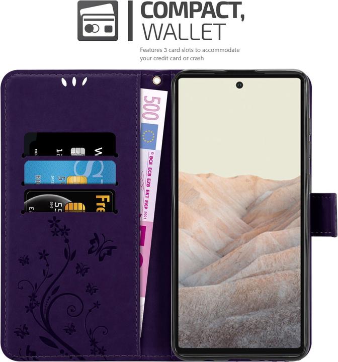 Immagine prodotto Cadorabo Copertina del libro a fiori (Google Pixel 6a)