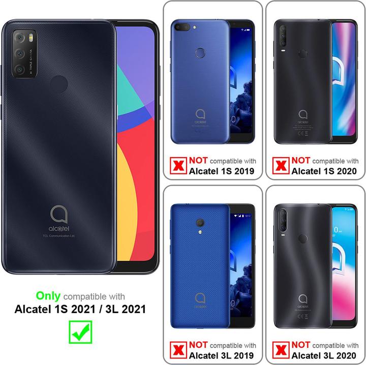 Actual product image Cadorabo Flower Book cover (Alcatel 1S (2021), Alcatel 3L)