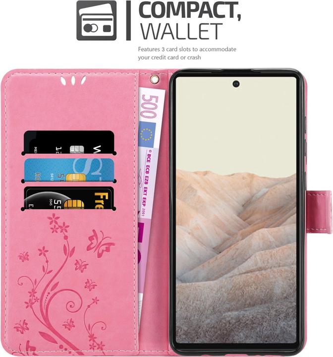 Actual product image Cadorabo Flower Book cover (Google Pixel 6a)