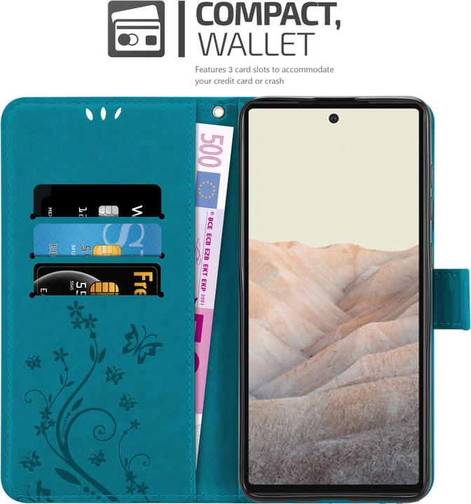 Actual product image Cadorabo Flower Book cover (Google Pixel 6a)