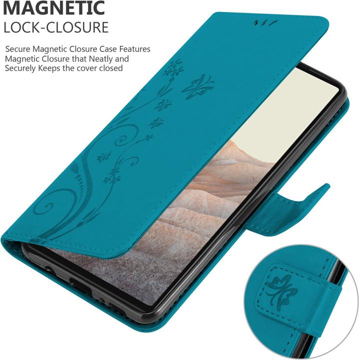Actual product image Cadorabo Flower Book cover (Google Pixel 6a)