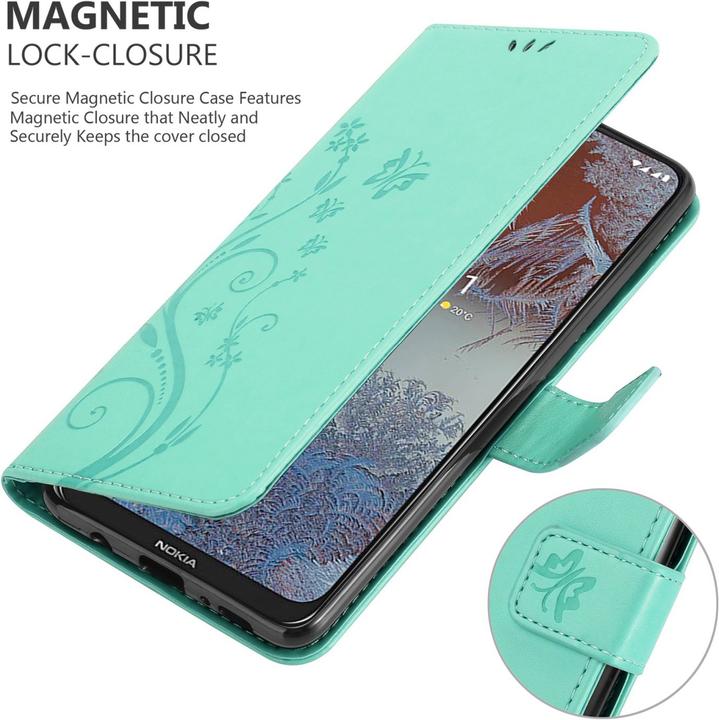 Actual product image Cadorabo Flower Book cover (Nokia G10, Nokia G20)