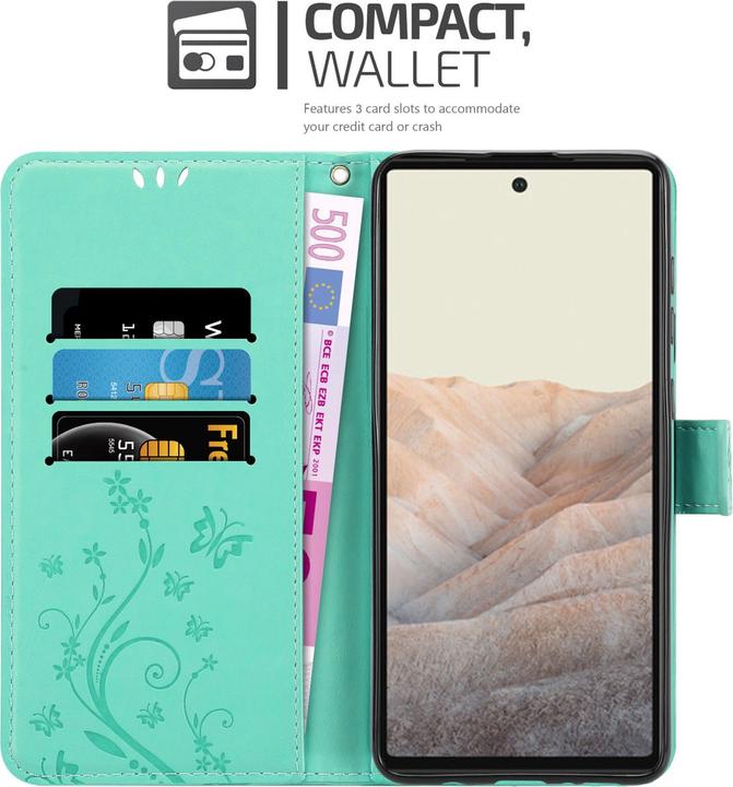 Actual product image Cadorabo Flower Book cover (Google Pixel 6a)