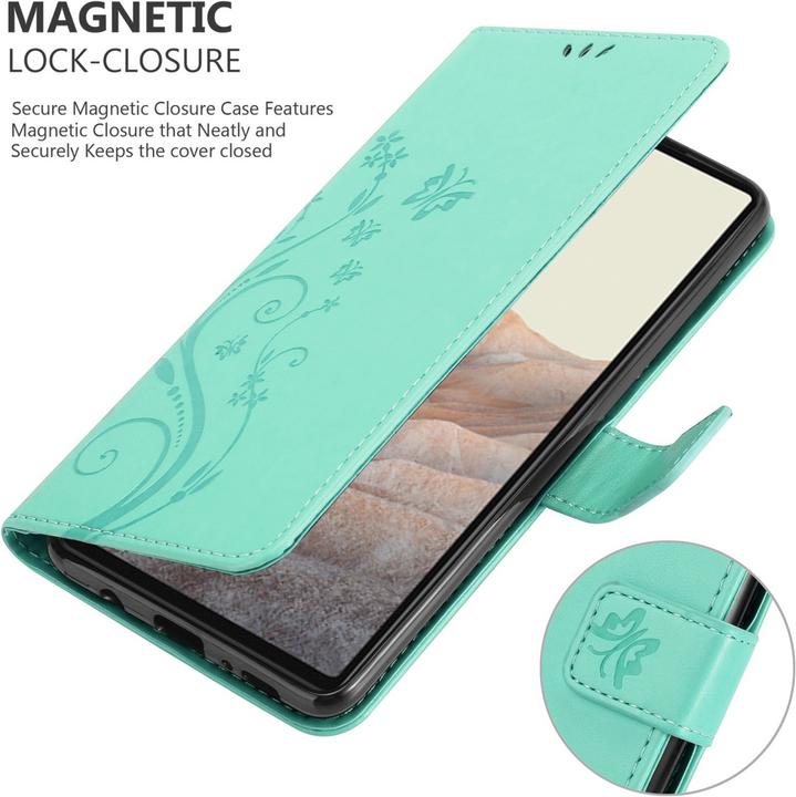 Actual product image Cadorabo Flower Book cover (Google Pixel 6a)