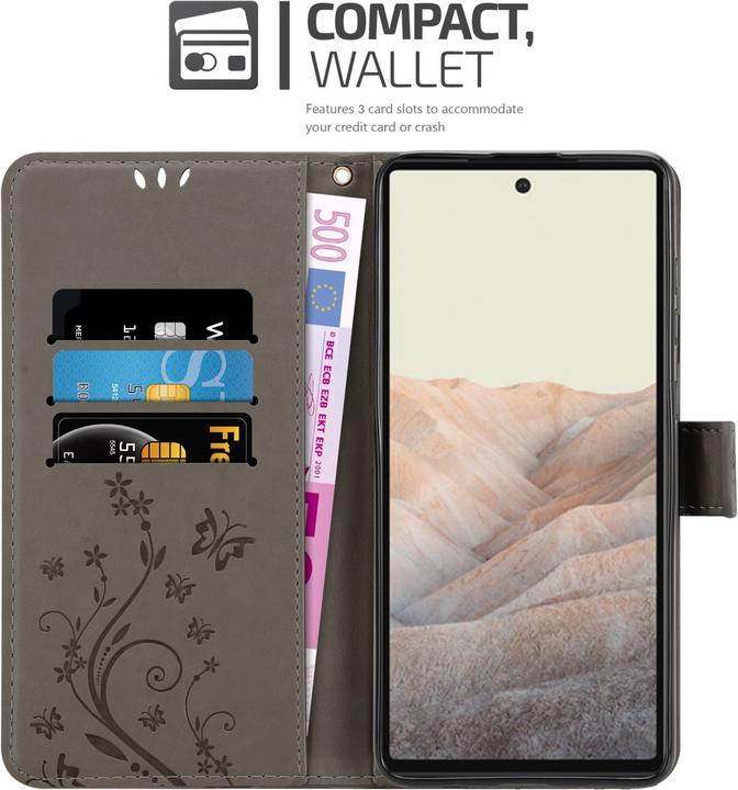 Immagine prodotto Cadorabo Copertina del libro a fiori (Google Pixel 6a)