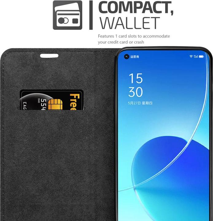 Immagine prodotto Cadorabo Libro Invis. Coperchio magnetico (Oppo Reno 6 5G)